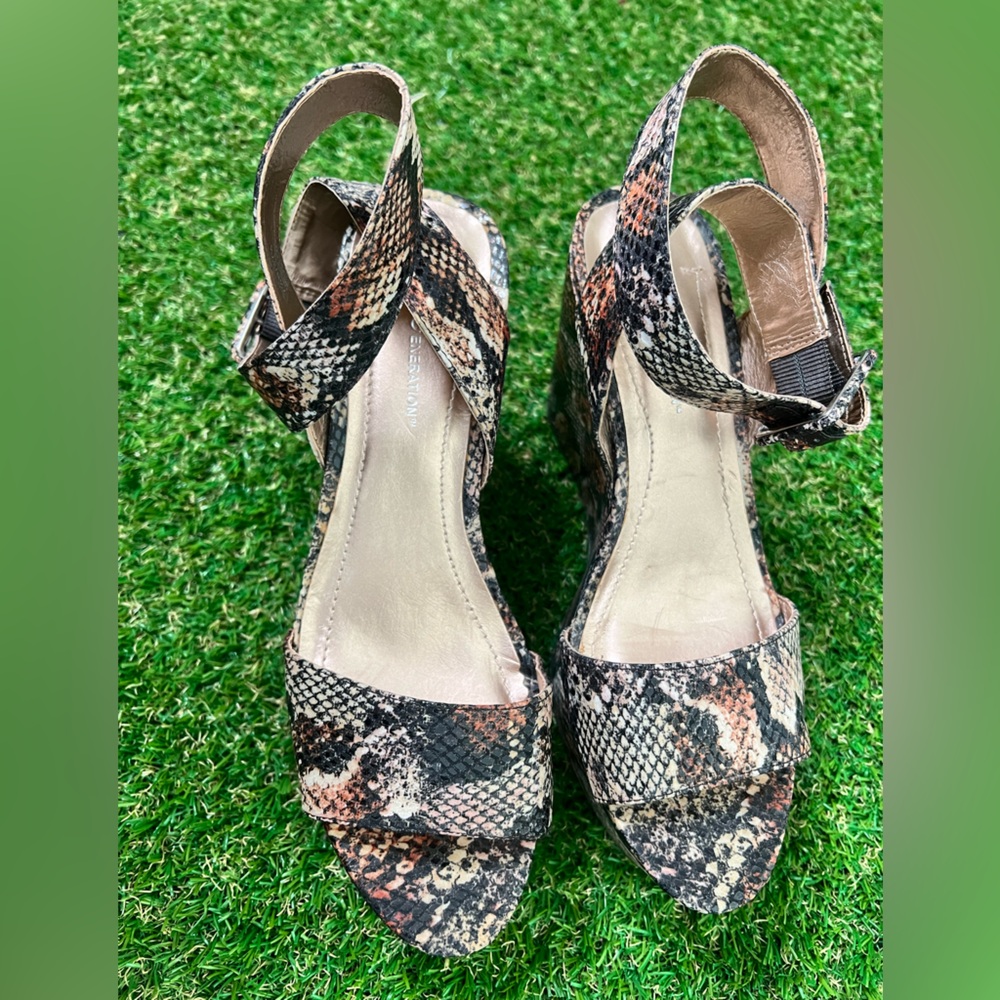 Bcbgeneration Snakeskin Wedge - image 3